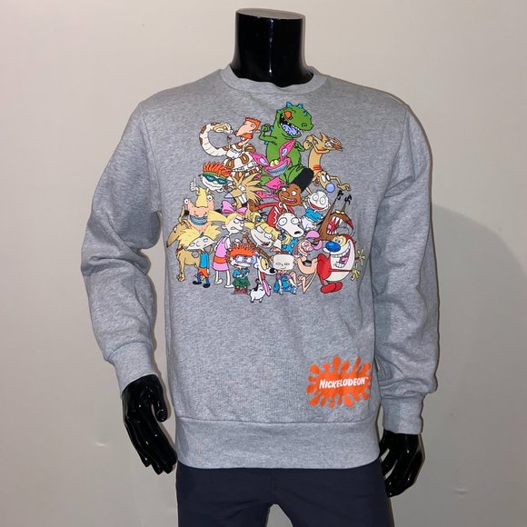 Nickelodeon 90s Classic Cartoon Characters Sweatshirt - Small - Picture 1 of 14